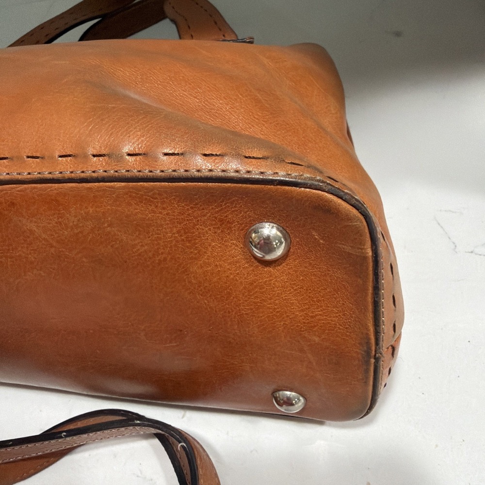 Fossil 1954 Sedona Brown Leather Satchel Handbag ZB9095 Vintage Top Handle - Picture 6 of 14